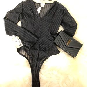 Long sleeve ribbed knit Body suit
